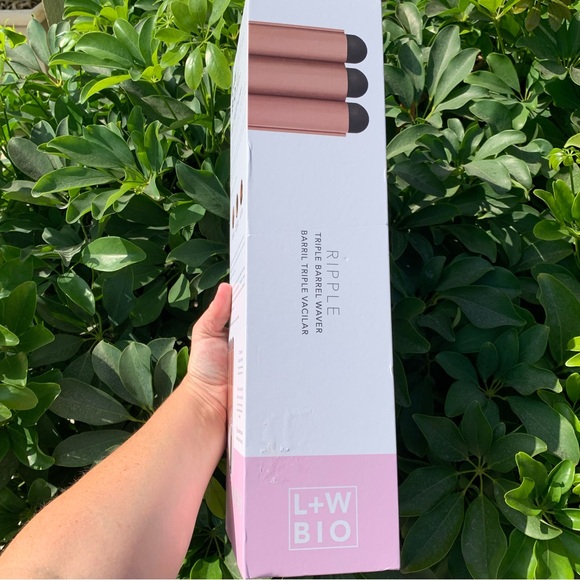 Triple Barrel Weaver Curling Iron by L+W Bio Black Handle - Picture 5 of 8